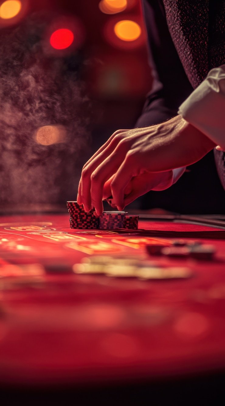 Roda American Roulette dengan 38 slot di platform liyue menampilkan dealer profesional