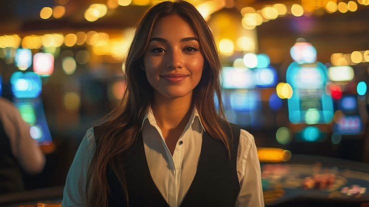 Simulasi putaran Speed Blackjack menampilkan keputusan pemain dan hasil dealer di liyue